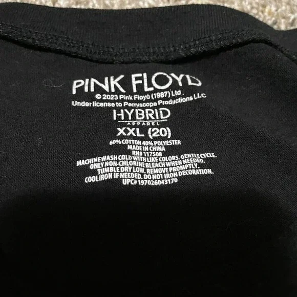 Pink Floyd Dark Side of the Moon 1973 Black Tshirt XXL - Picture 5 of 5